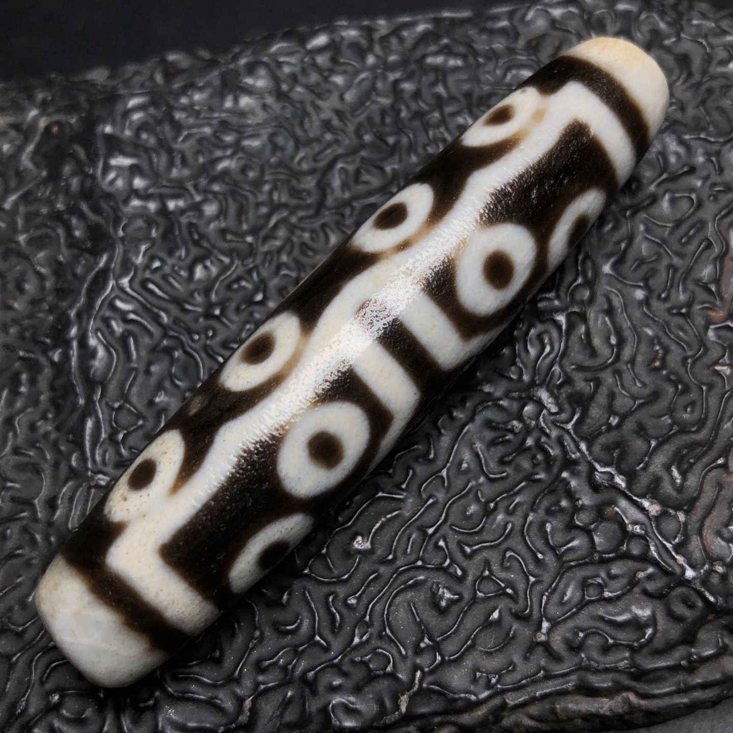 Chinese Natural Agate DZI Beads