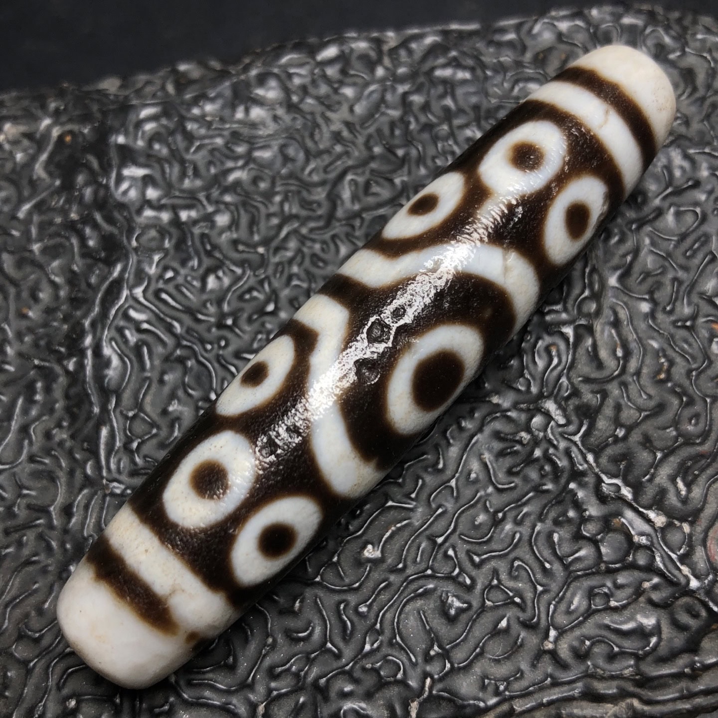 Chinese Natural Agate DZI Beads