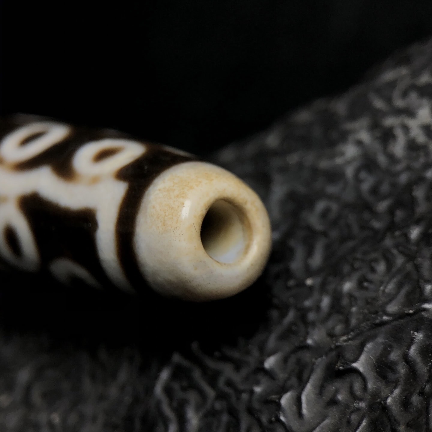 Chinese Natural Agate DZI Beads