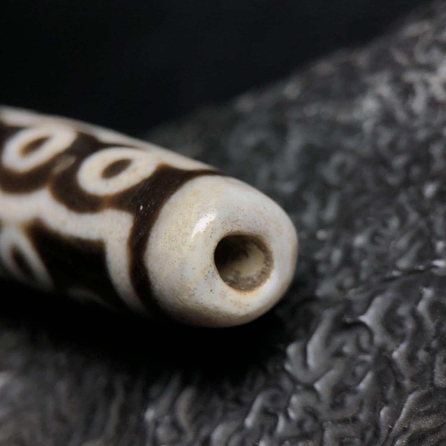 Chinese Natural Agate DZI Beads