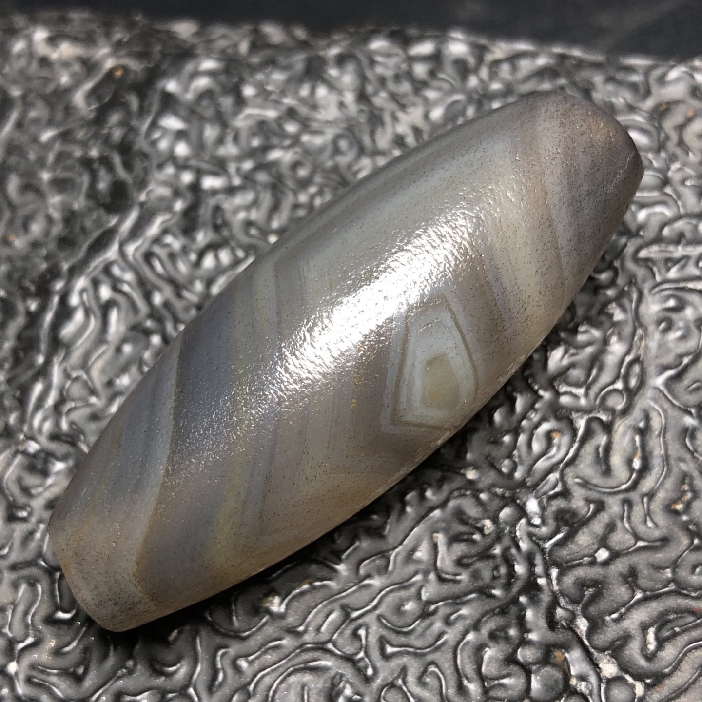 Chinese Natural Agate DZI Beads