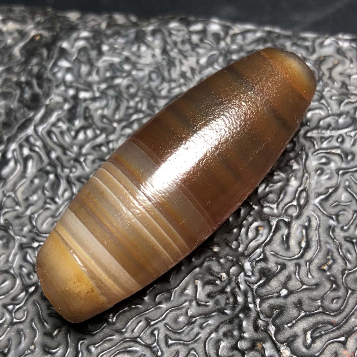 Chinese Natural Agate DZI Beads