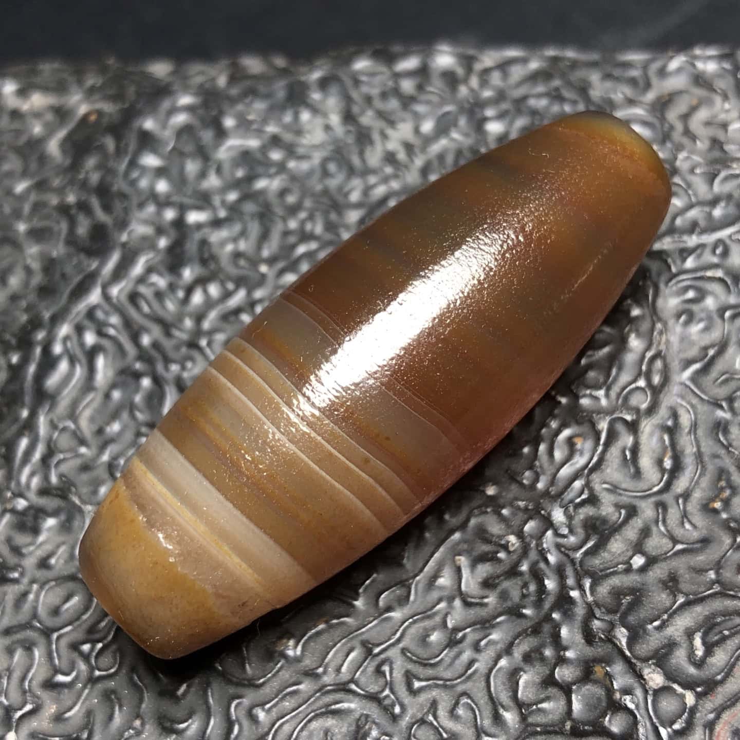 Chinese Natural Agate DZI Beads