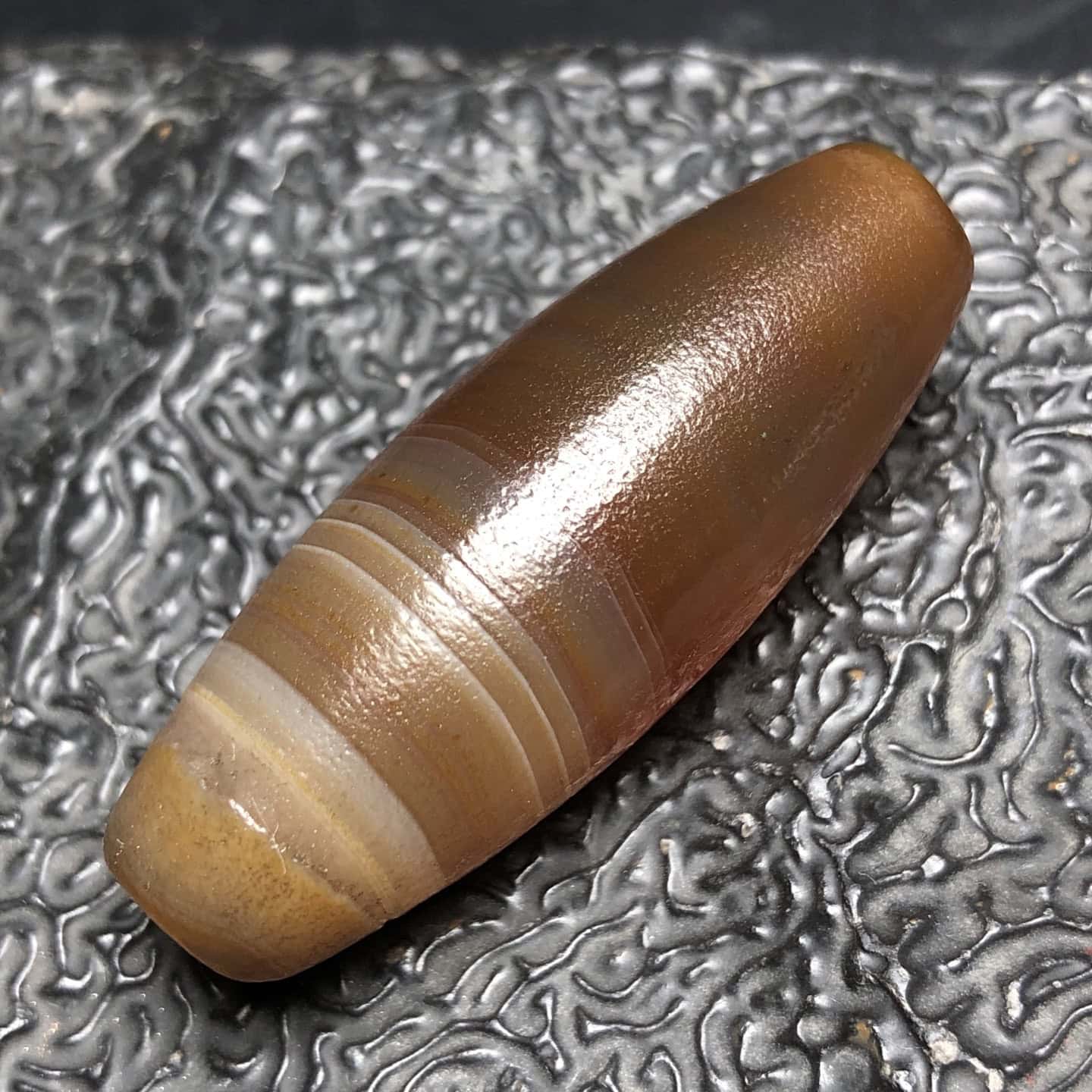 Chinese Natural Agate DZI Beads
