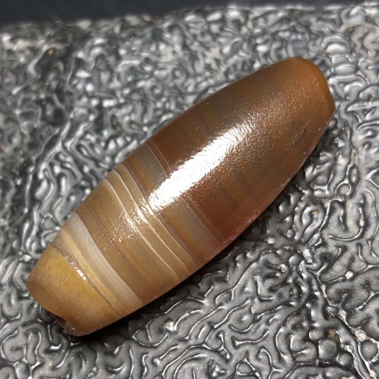 Chinese Natural Agate DZI Beads