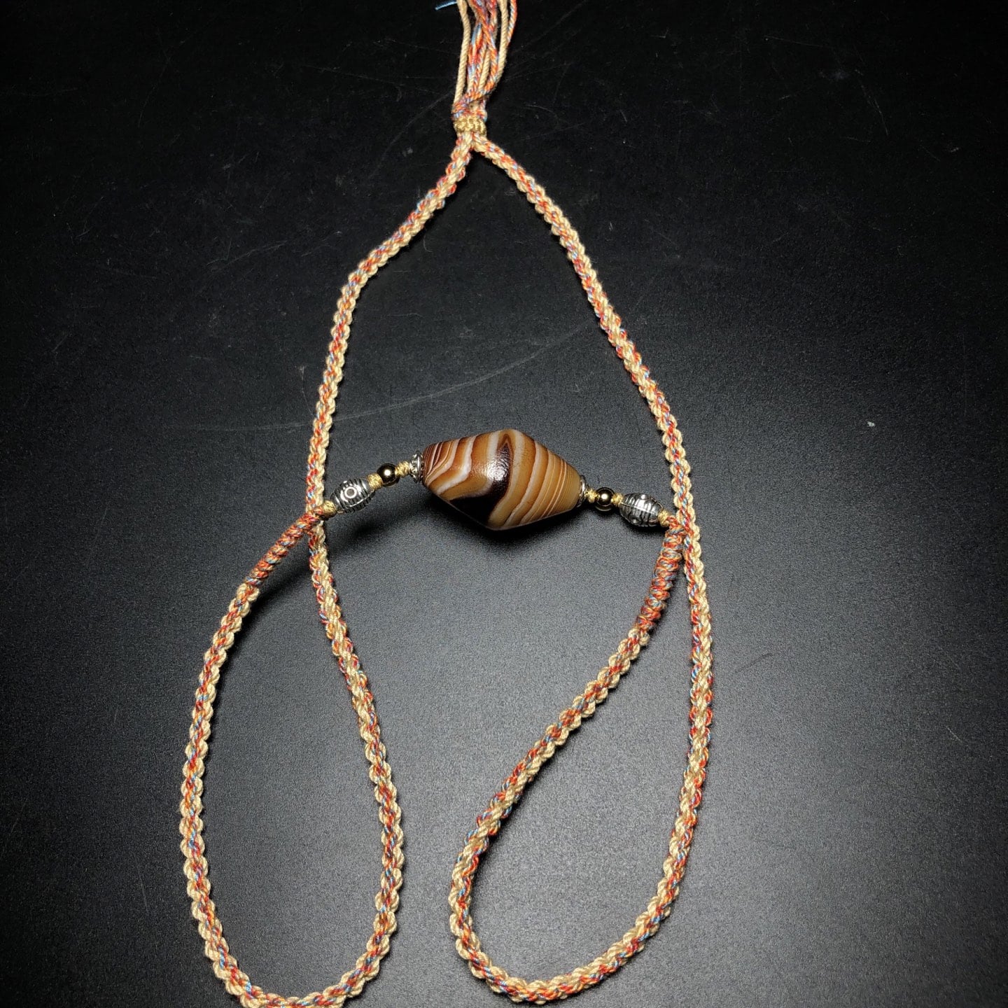 Chinese Natural Agate DZI Beads