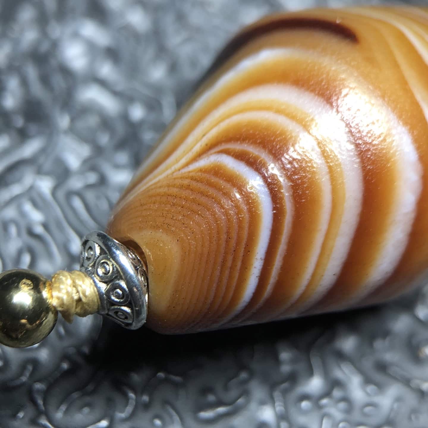 Chinese Natural Agate DZI Beads