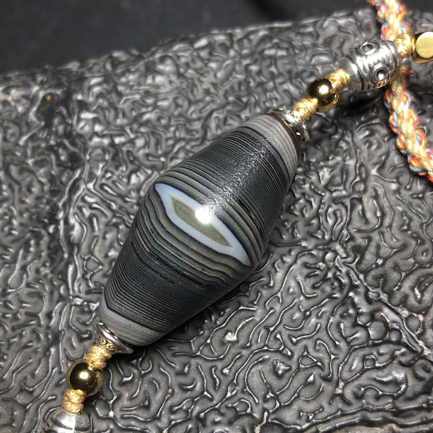 Chinese Natural Agate DZI Beads