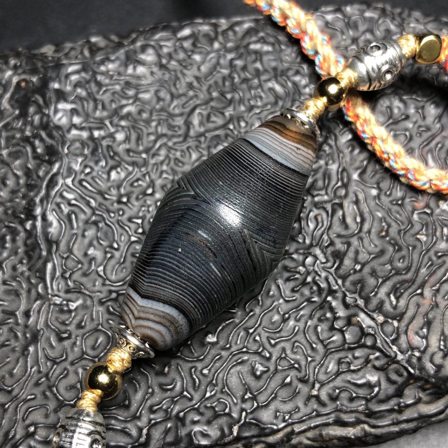 Chinese Natural Agate DZI Beads