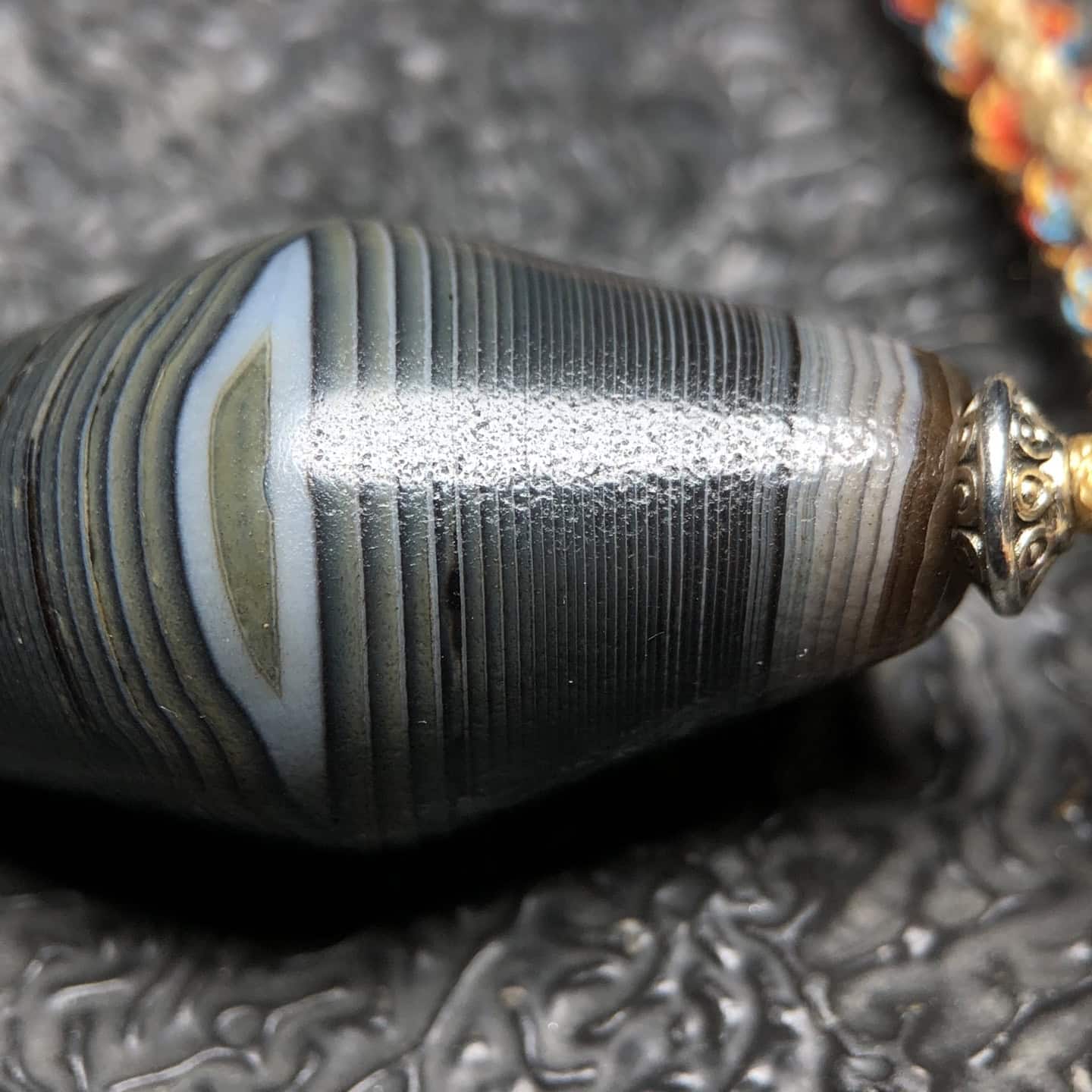 Chinese Natural Agate DZI Beads
