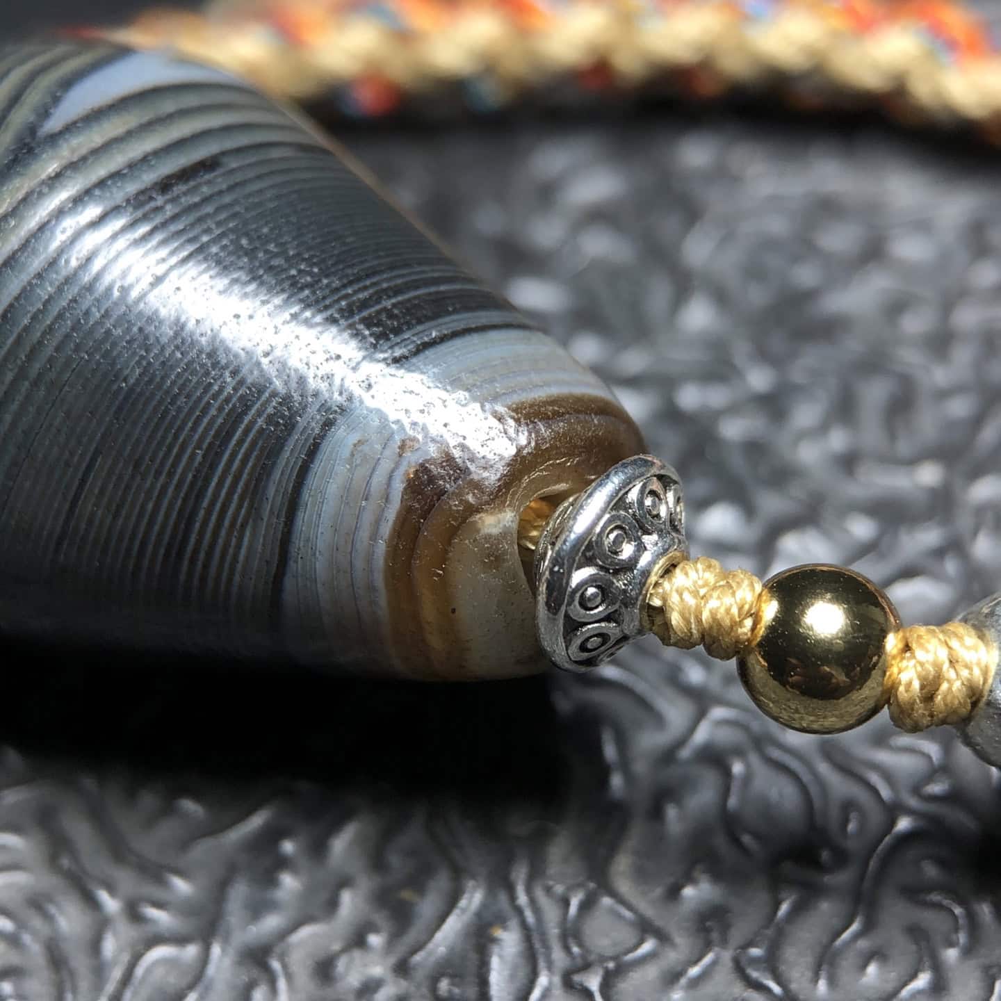 Chinese Natural Agate DZI Beads