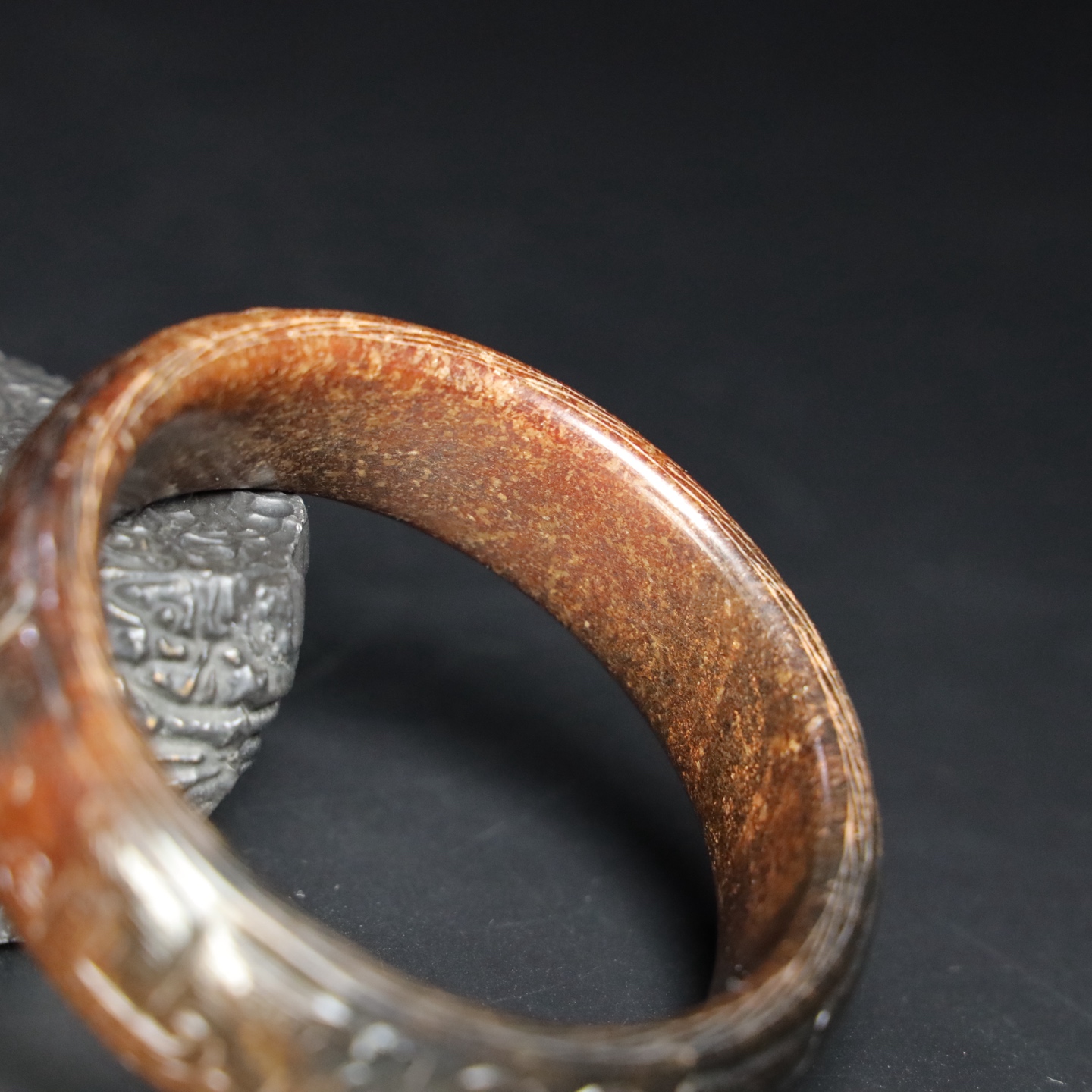 Chinese Natural Jade Carved Bracelet