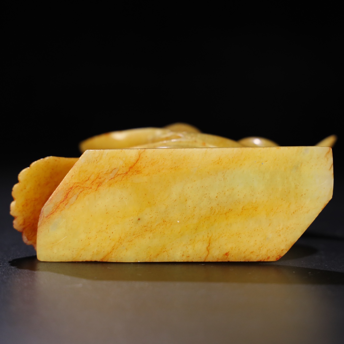 Chinese Natural Jade Carved Crane
