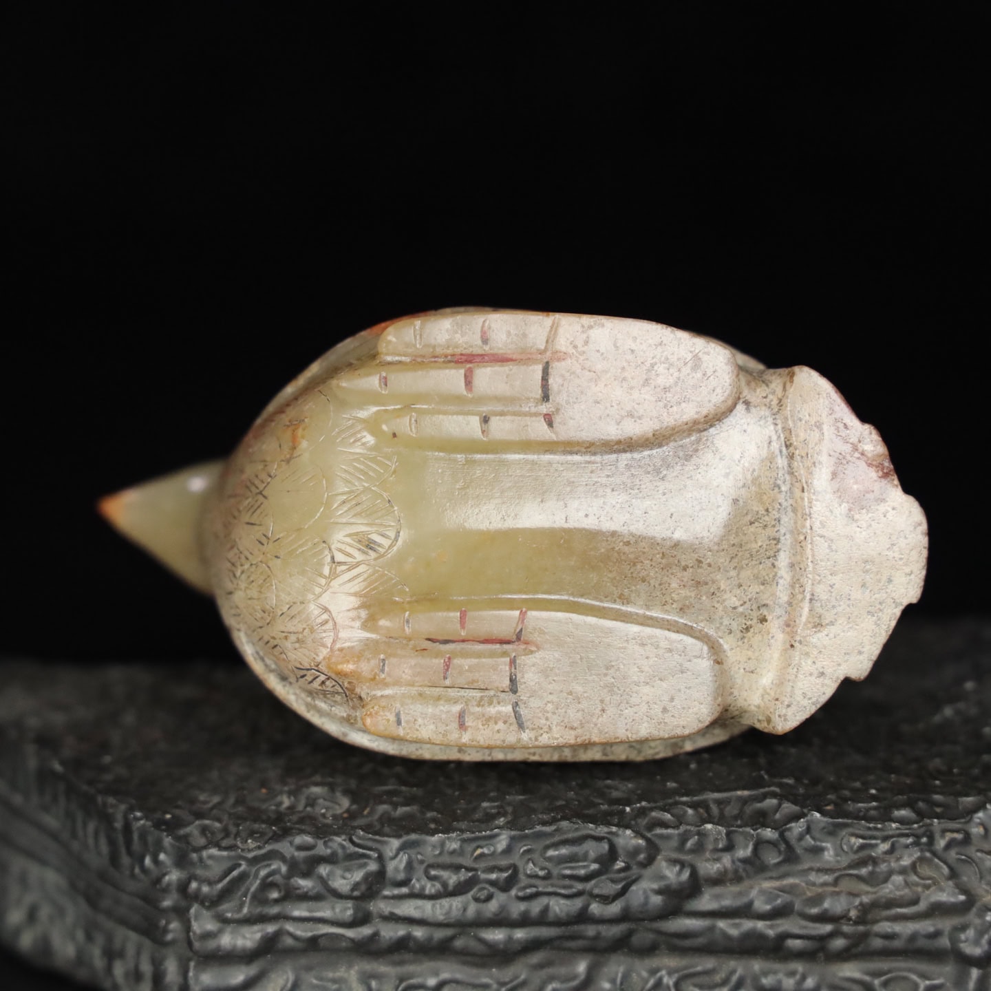 Chinese Natural Jade Carved Bird
