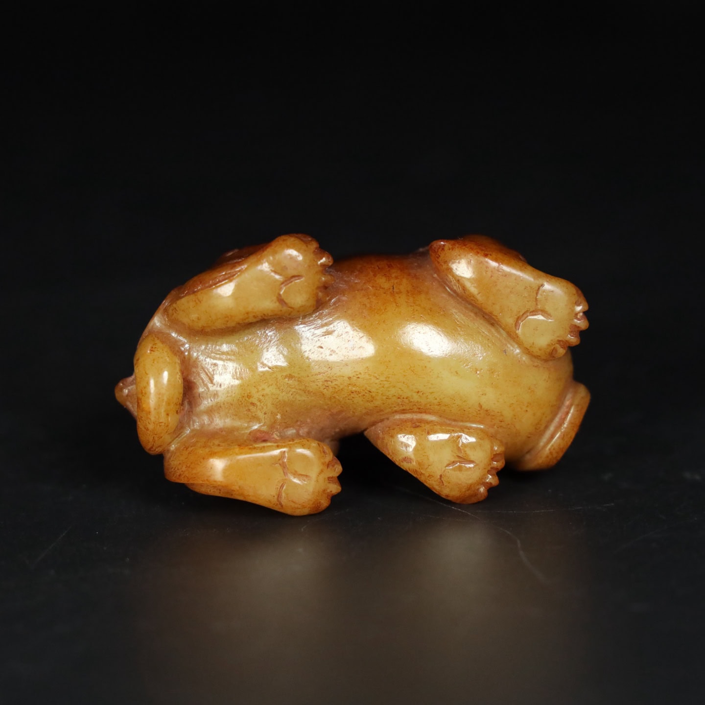 Chinese Natural Jade Carved Beast