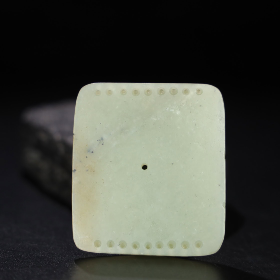 Chinese Natural Jade Carved Plaque