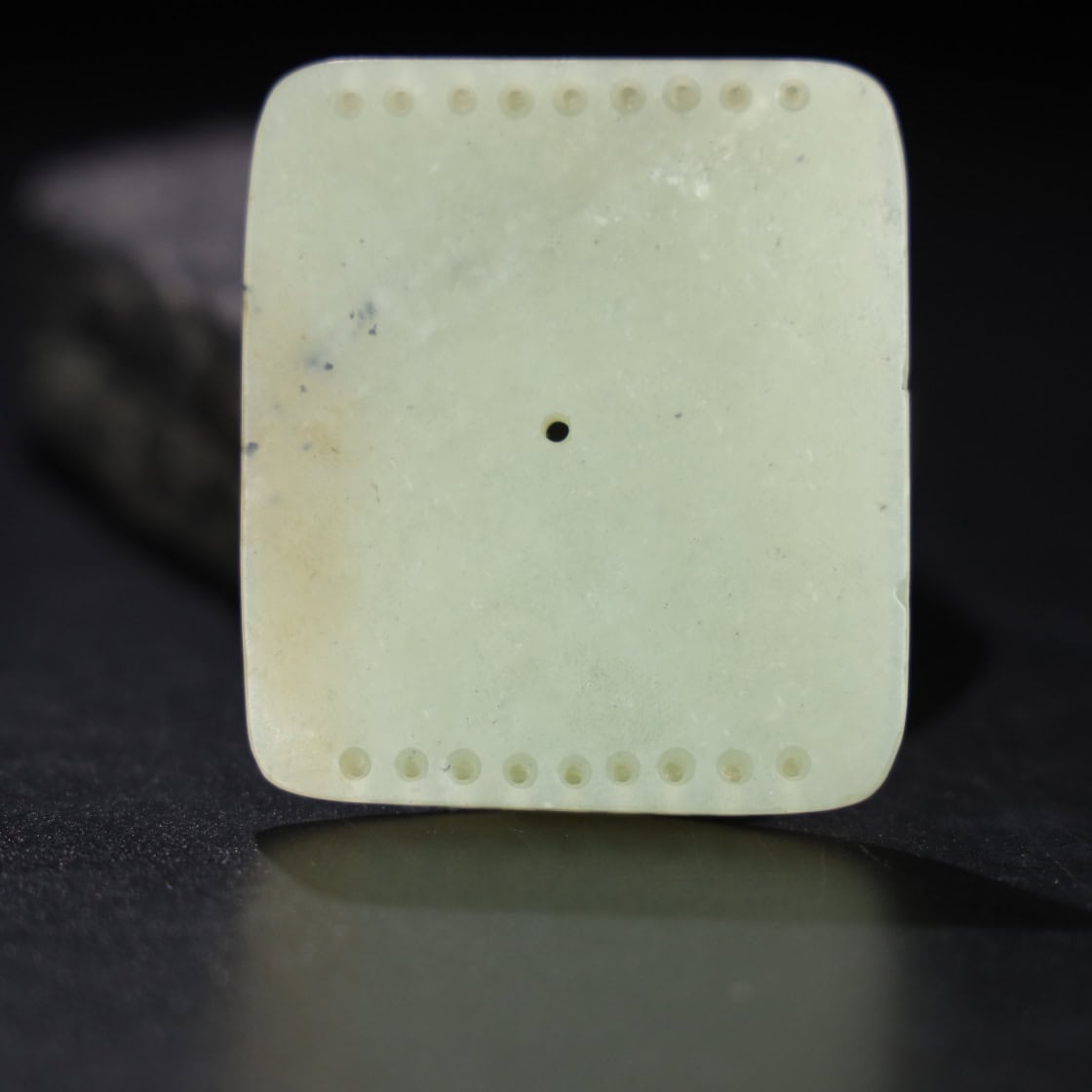 Chinese Natural Jade Carved Plaque