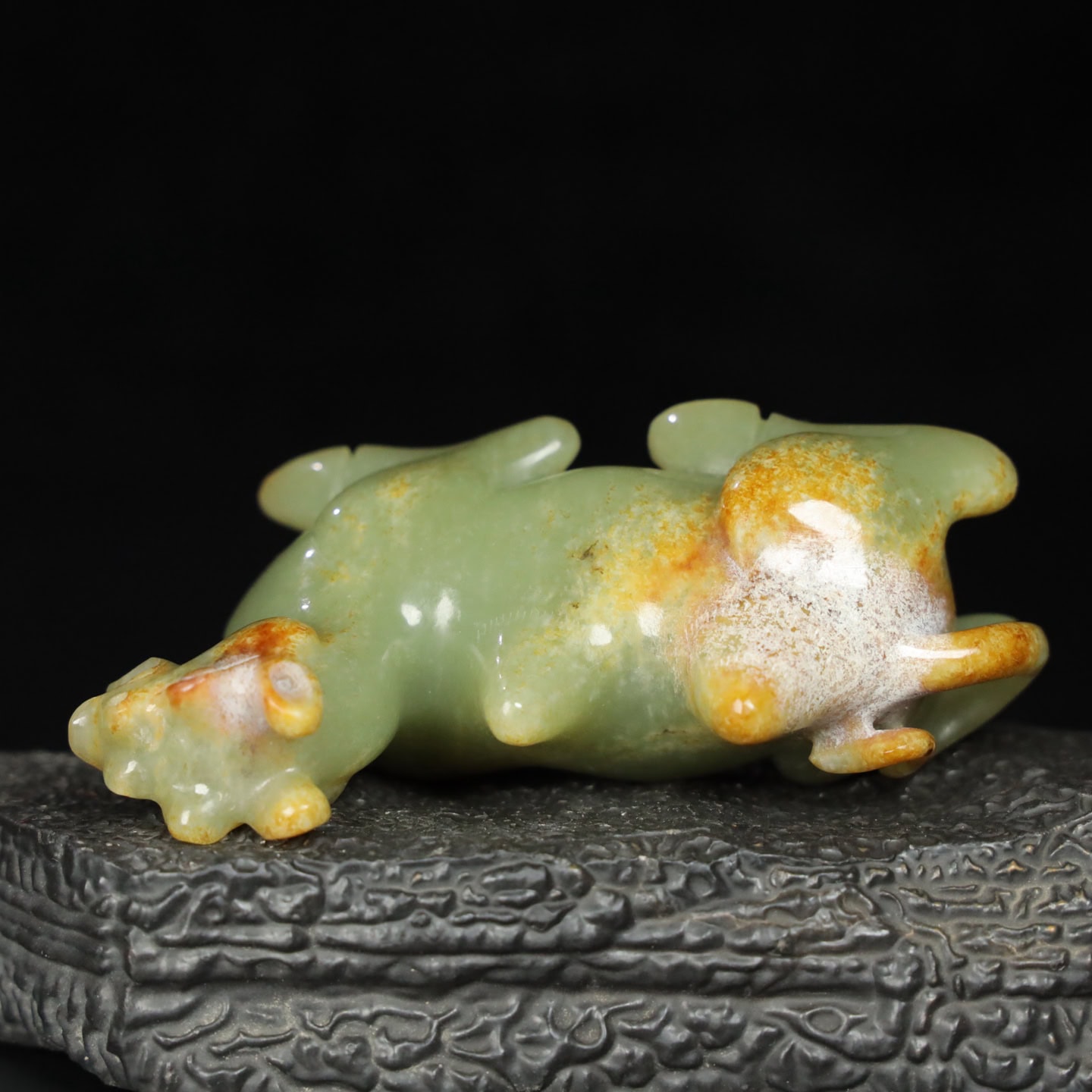 Chinese Natural Jade Carved Camel Ornaments
