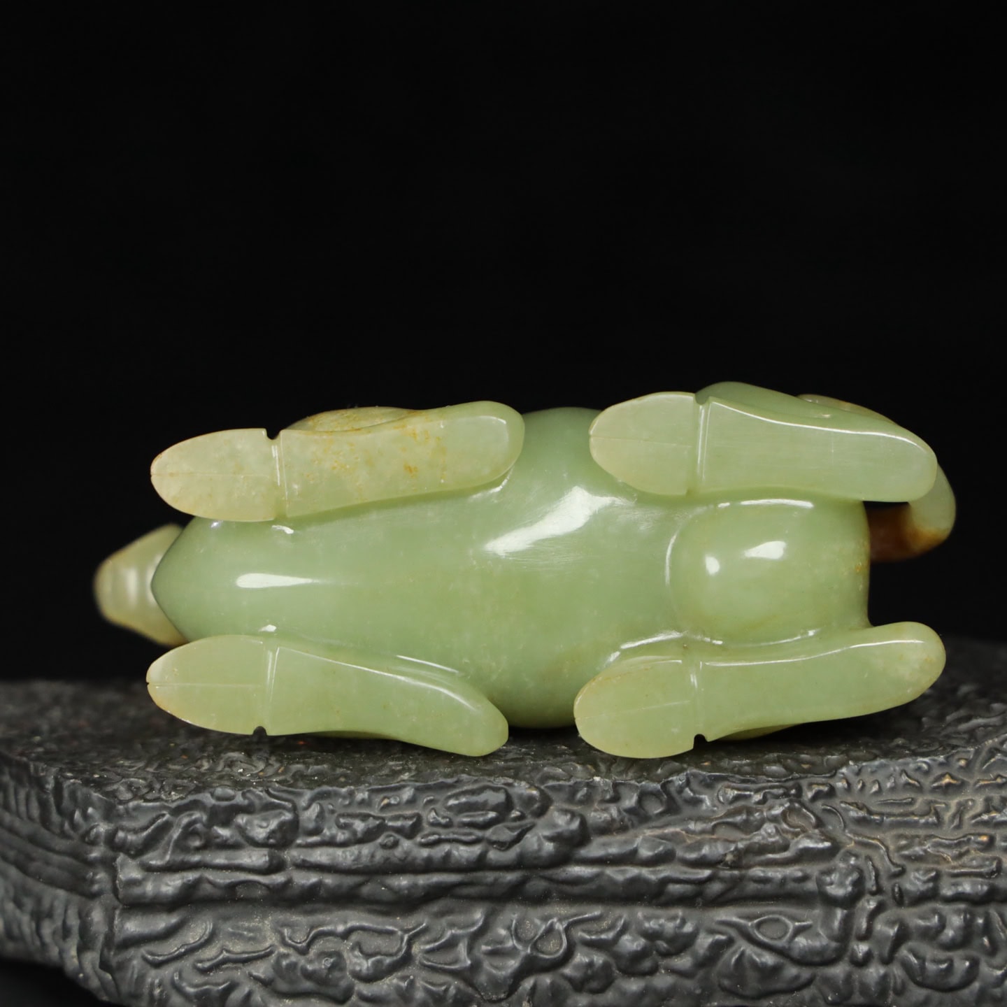 Chinese Natural Jade Carved Camel Ornaments
