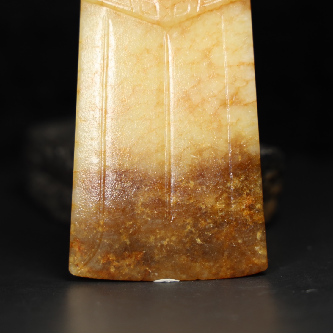 Chinese Natural Jade Carved Dragons Pendant