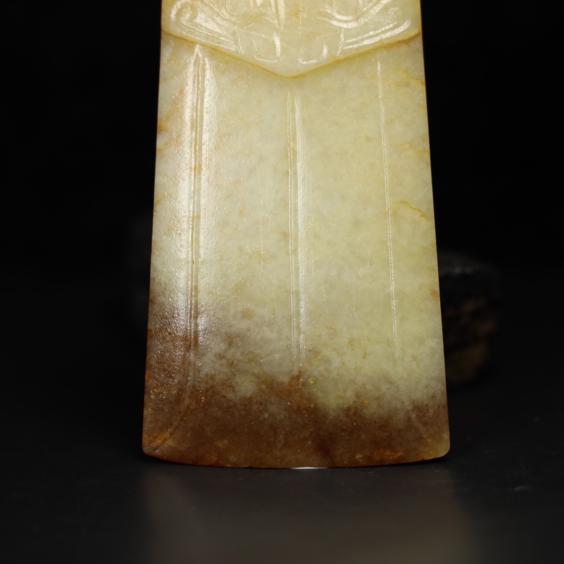 Chinese Natural Jade Carved Dragons Pendant