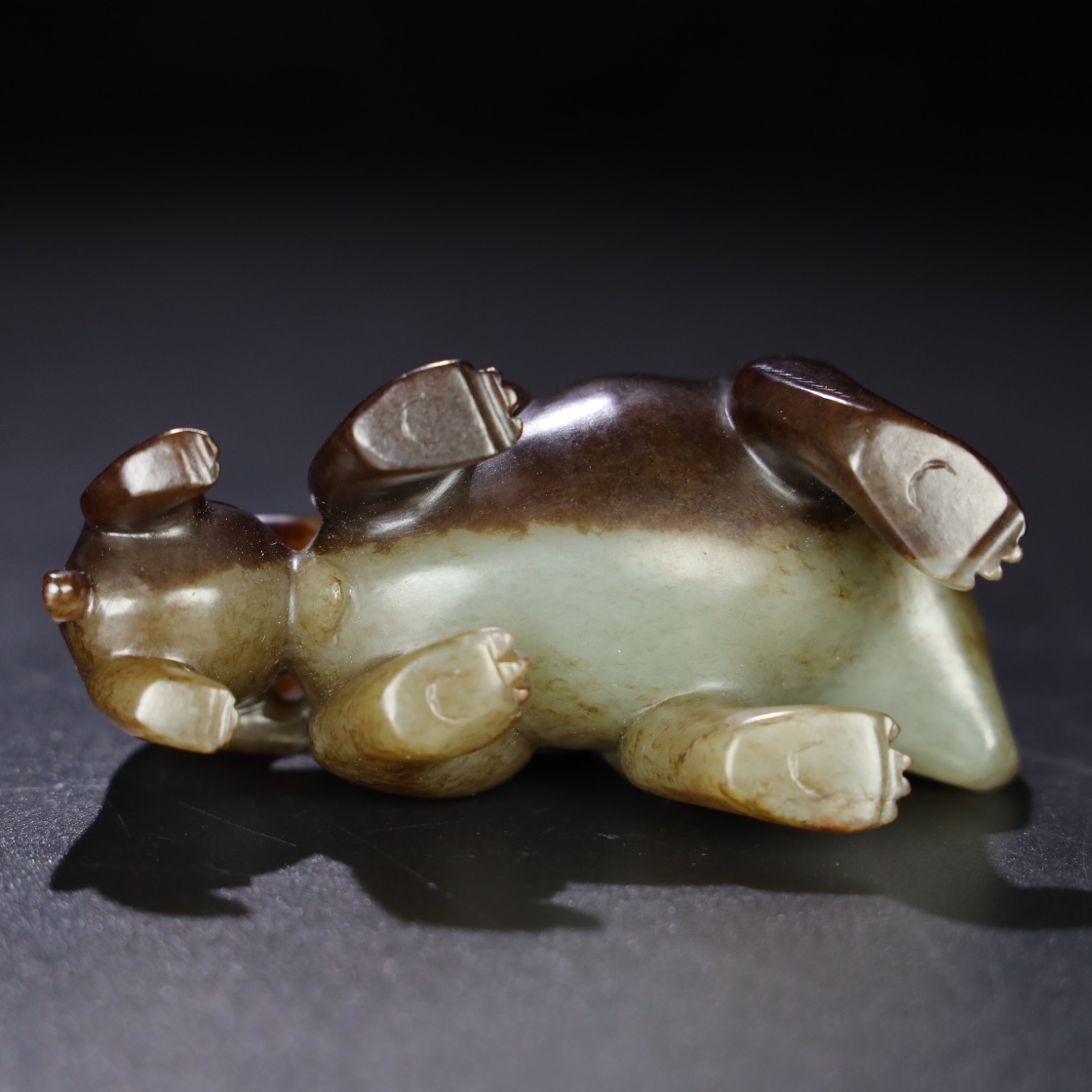 Chinese Natural Jade Carved Bear