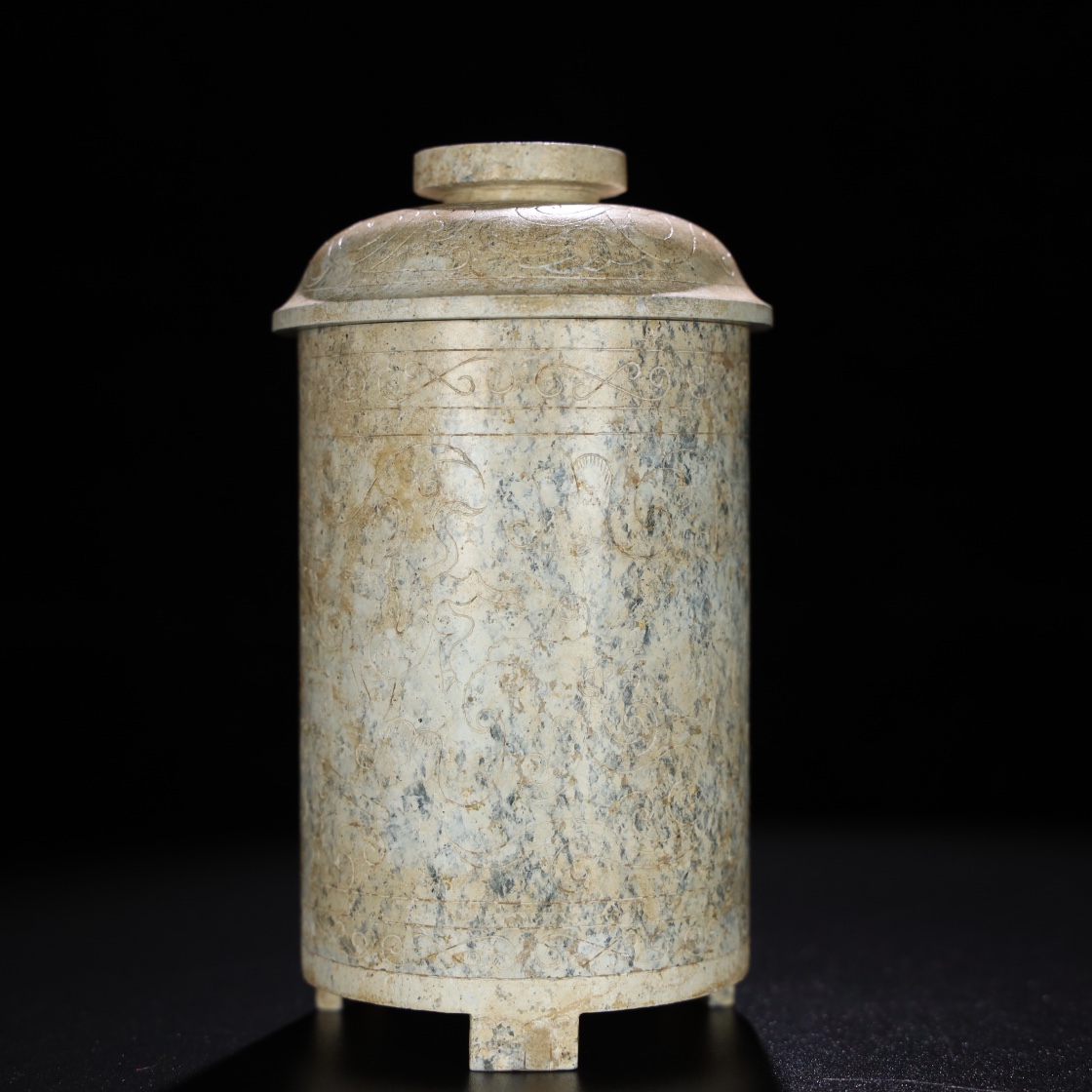 Chinese Natural Jade Carved Cup