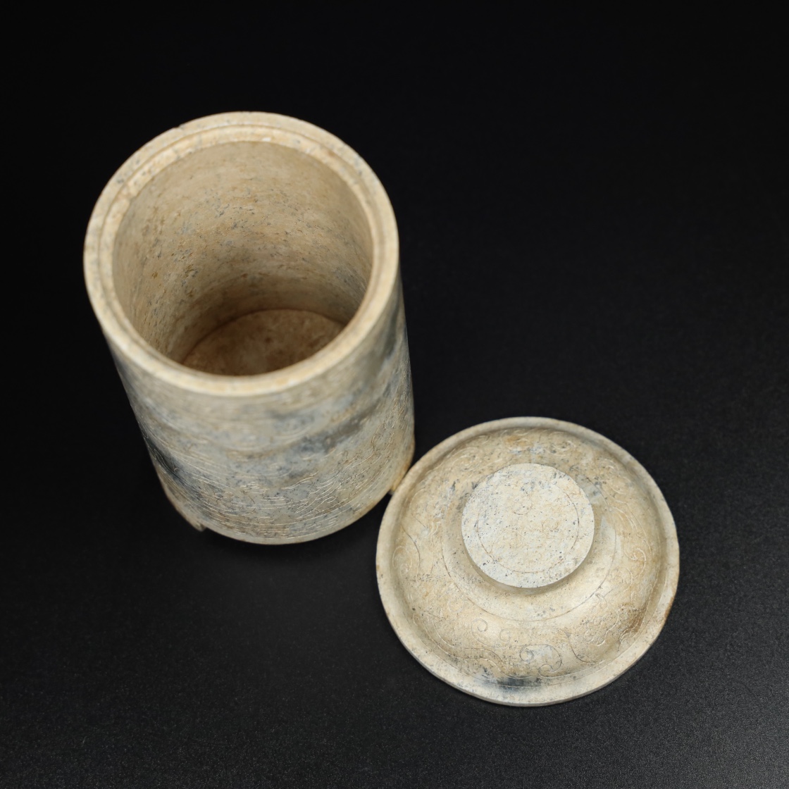 Chinese Natural Jade Carved Cup
