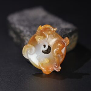 Chinese Natural Jade Carved Pendant