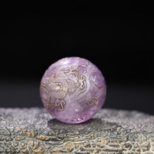 Chinese Natural Jade Carved Ball