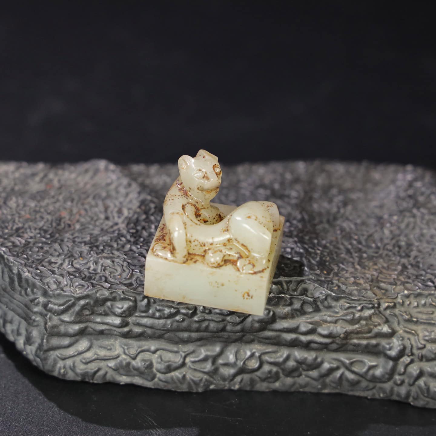 Chinese Natural Jade Carved Seals