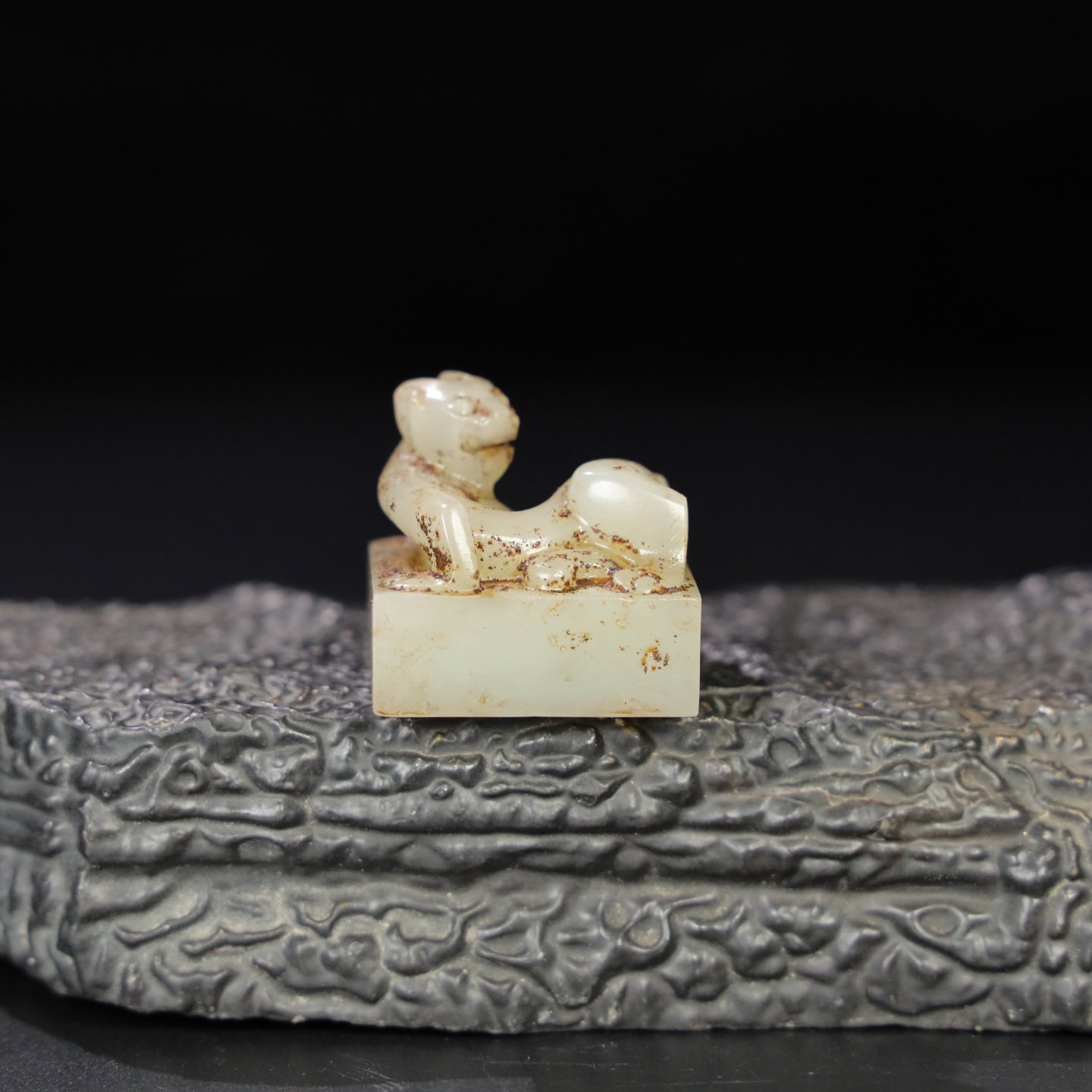 Chinese Natural Jade Carved Seals