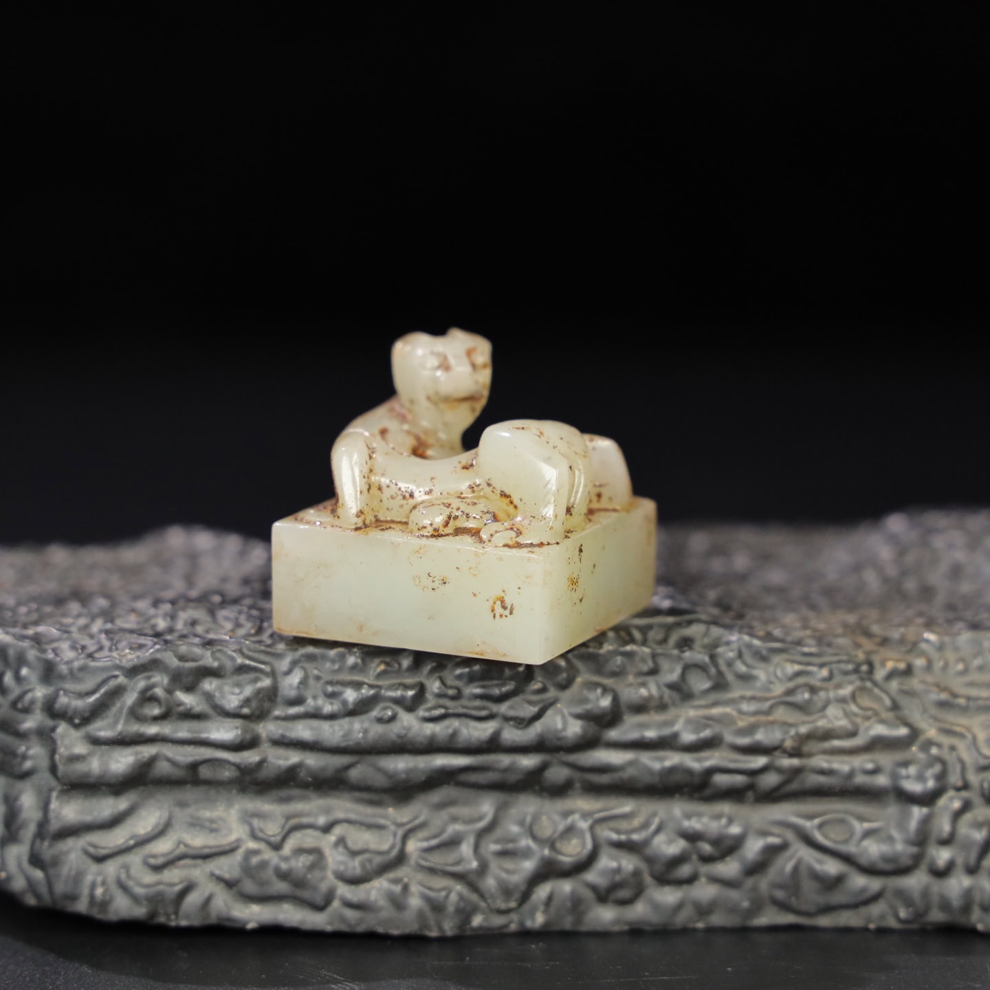 Chinese Natural Jade Carved Seals