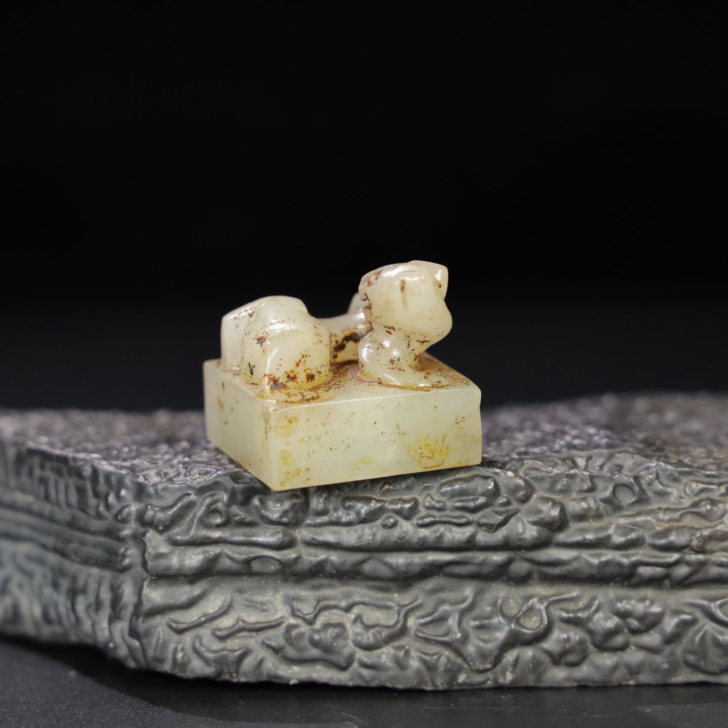 Chinese Natural Jade Carved Seals