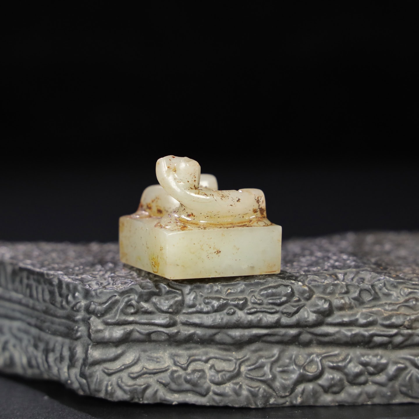 Chinese Natural Jade Carved Seals