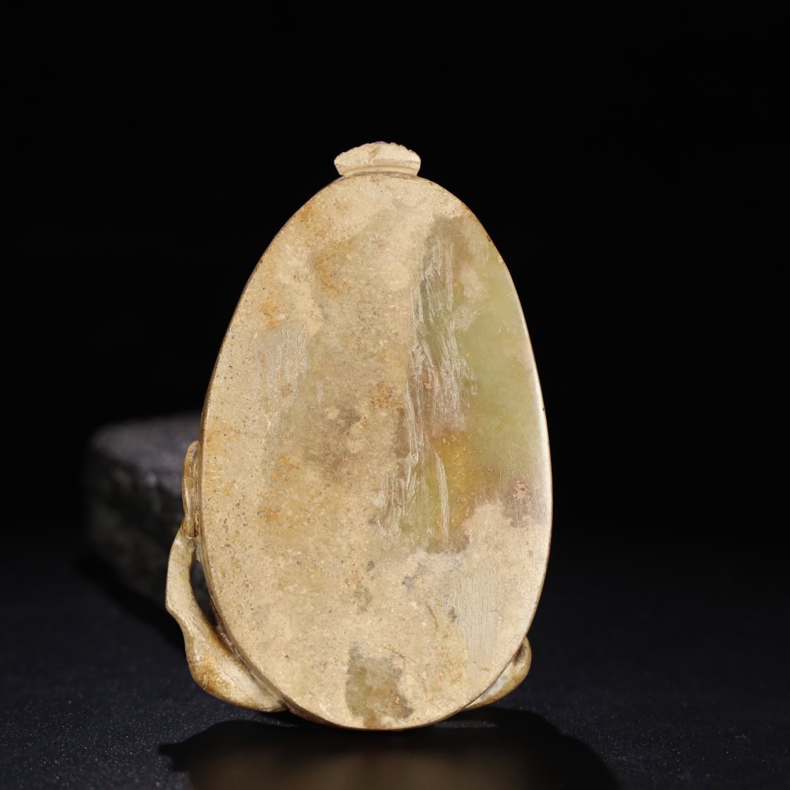 Chinese Natural Jade Carved Phoenix Brush Washer