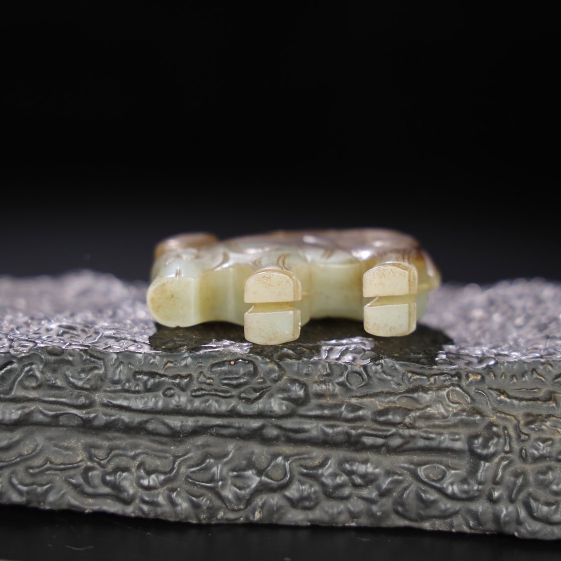 Chinese Natural Jade Carved Pig