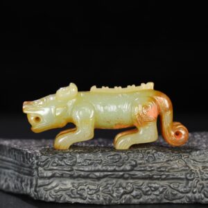 Chinese Natural Jade Carved Animal