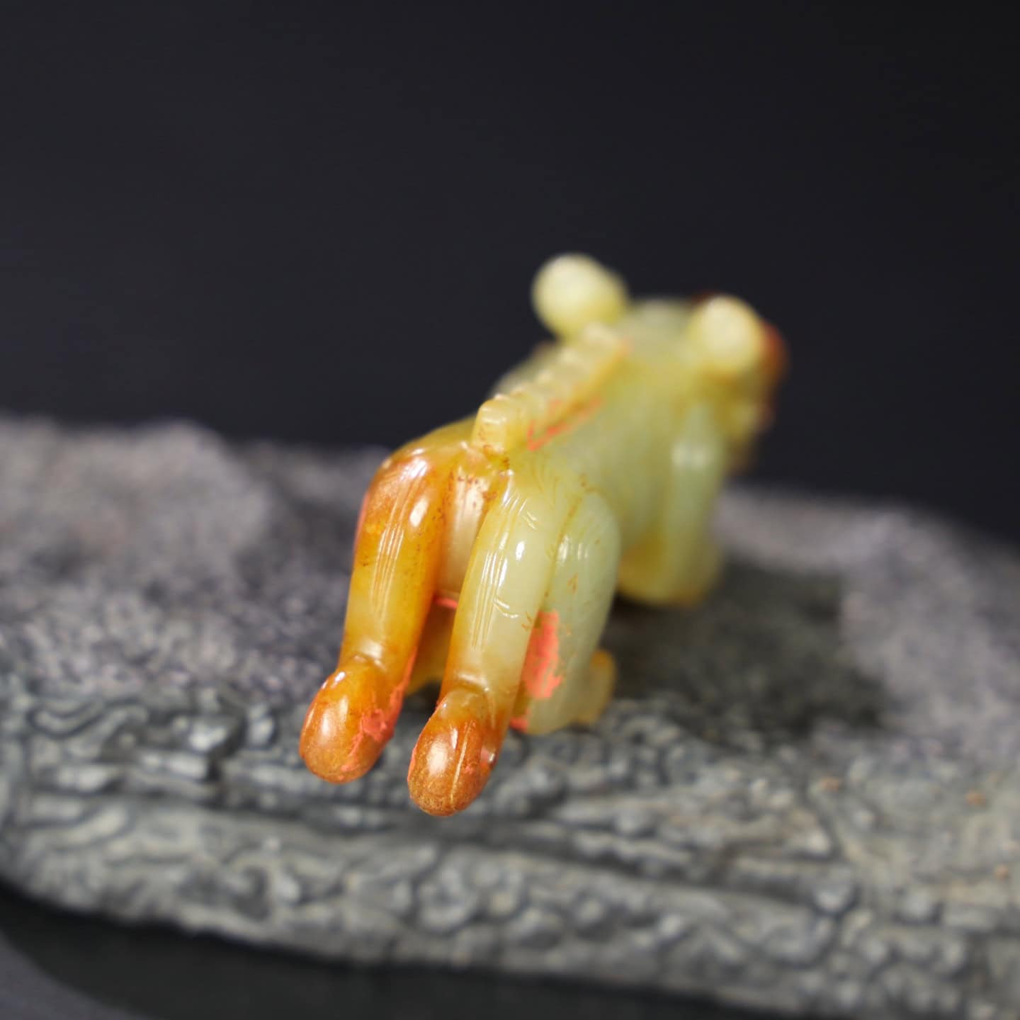 Chinese Natural Jade Carved Animal