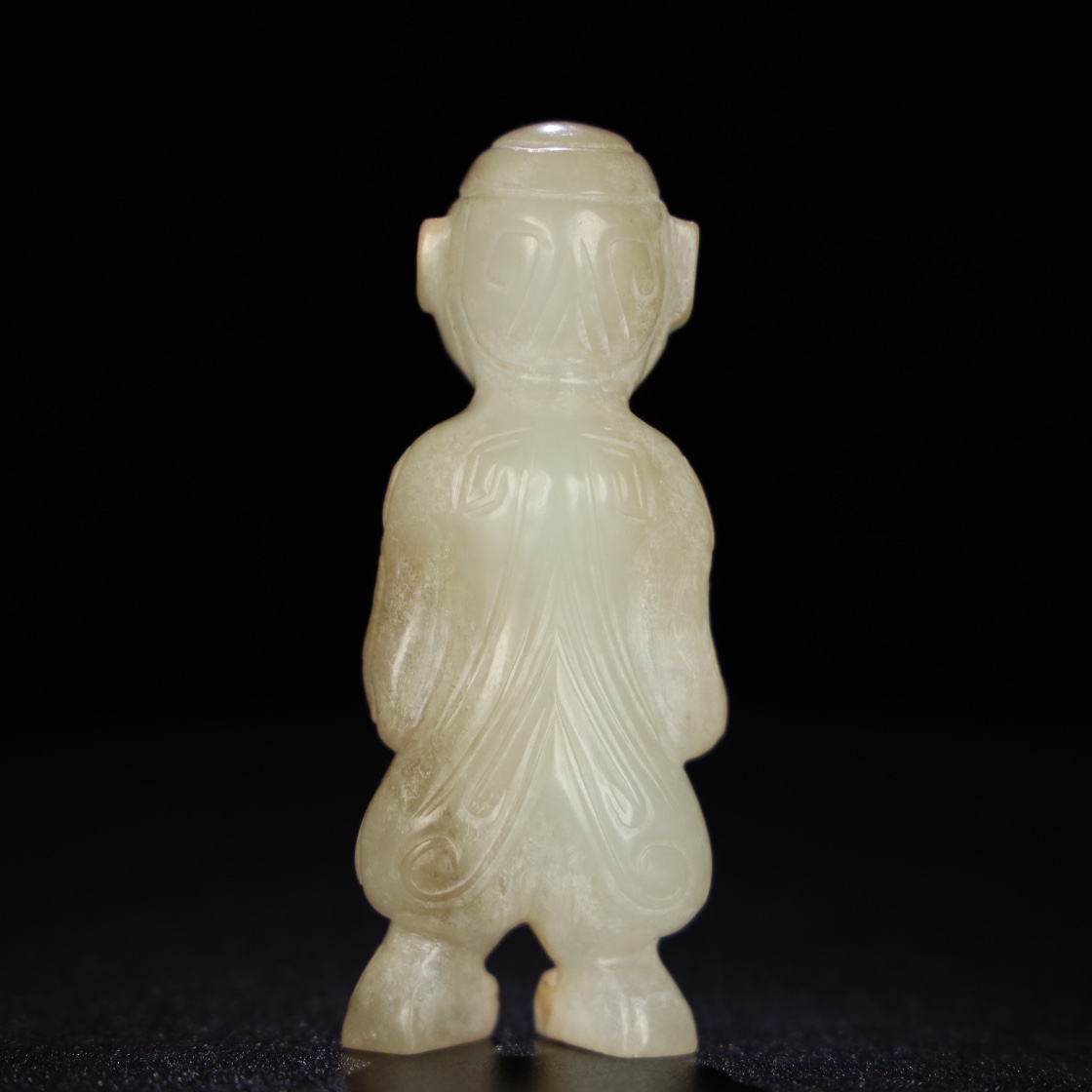 Chinese Natural Jade Carved Statue