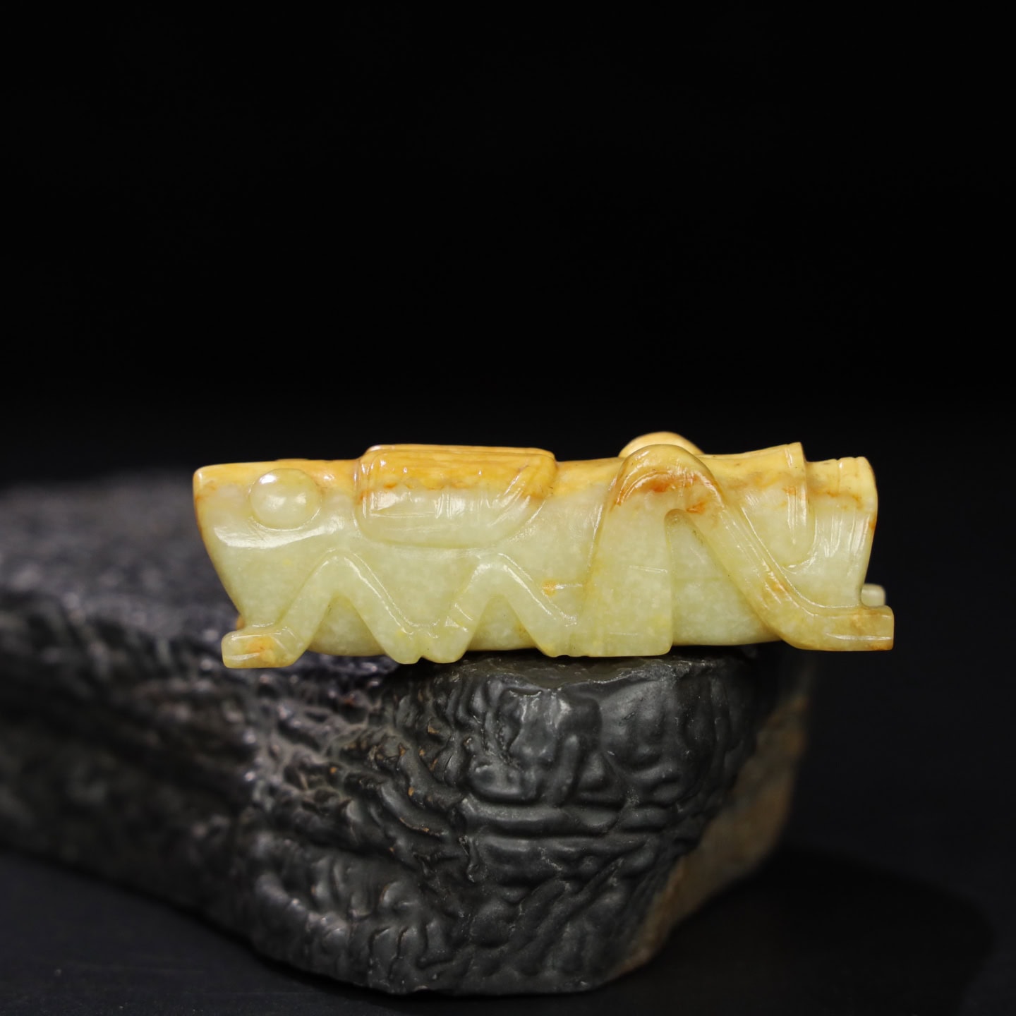 Chinese Natural Jade Carved Insect