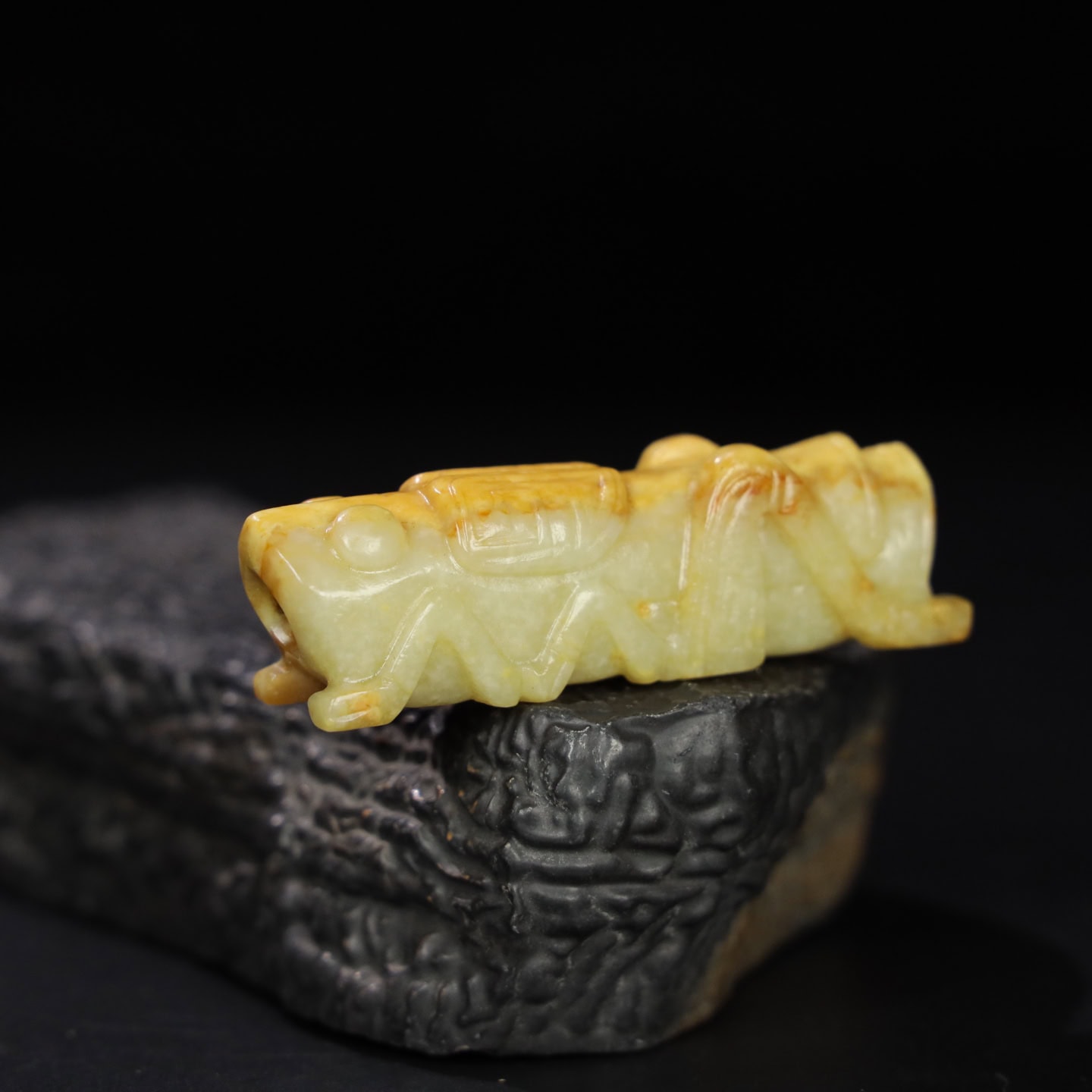 Chinese Natural Jade Carved Insect