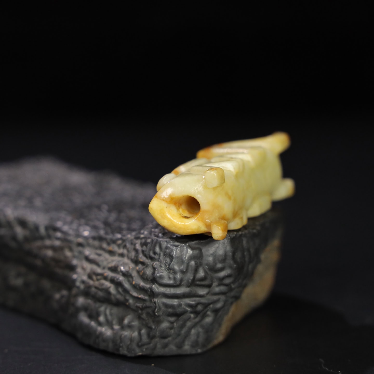 Chinese Natural Jade Carved Insect