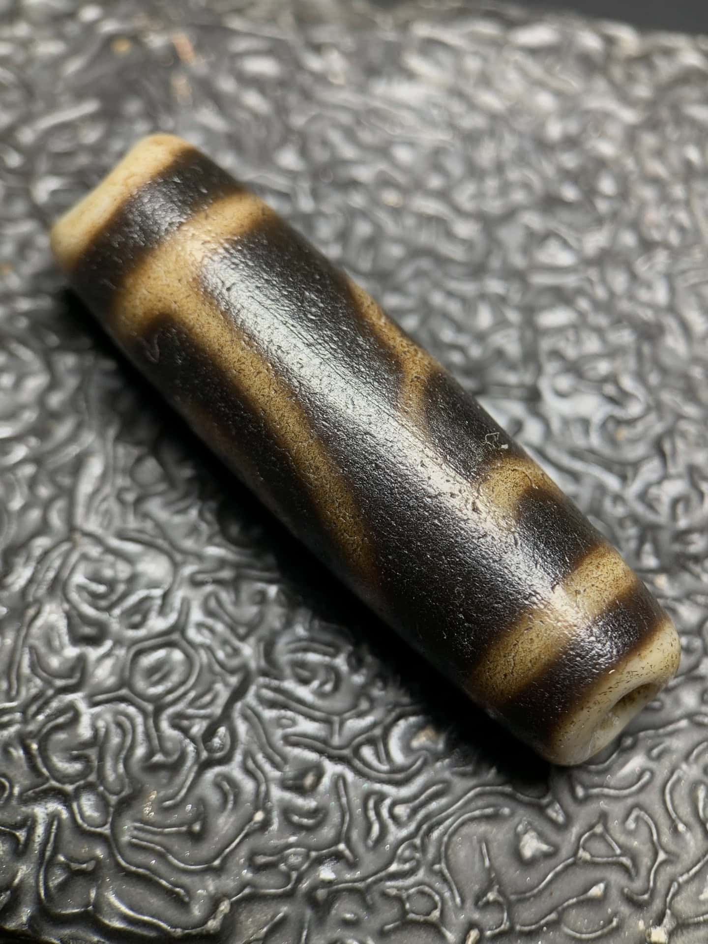 Chinese Natural Agate DZI Beads