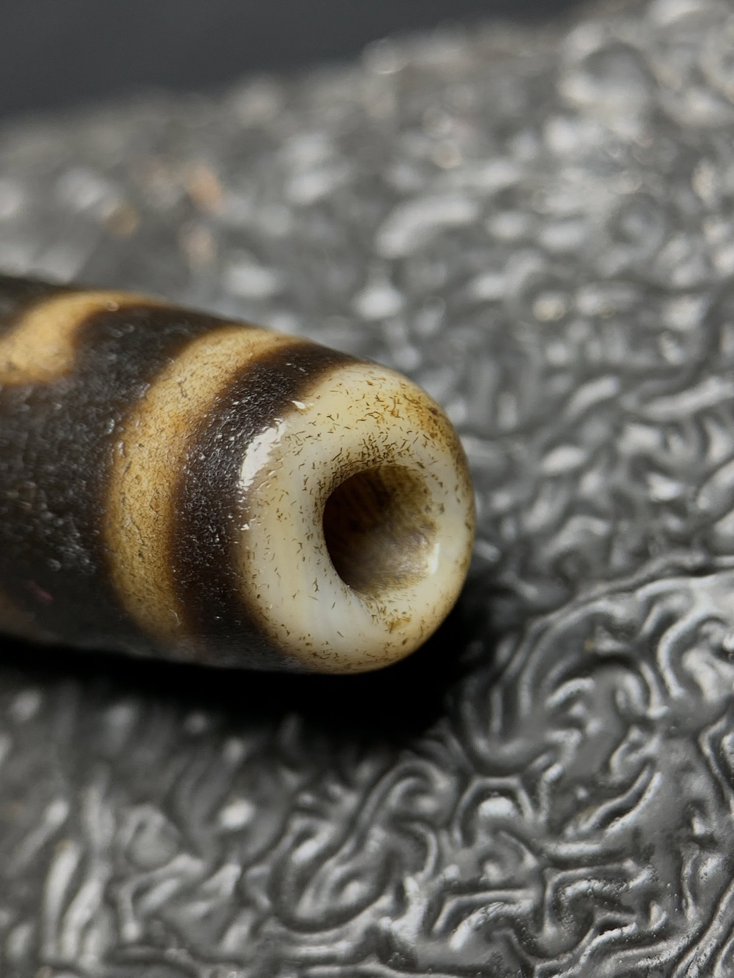 Chinese Natural Agate DZI Beads