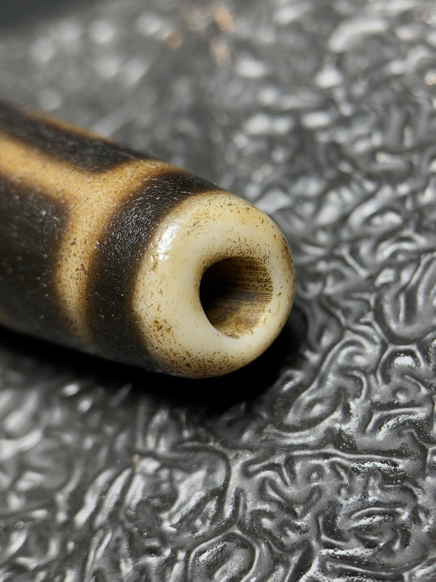 Chinese Natural Agate DZI Beads
