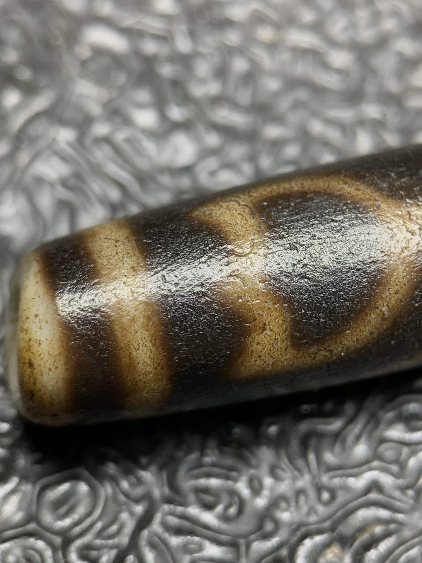 Chinese Natural Agate DZI Beads