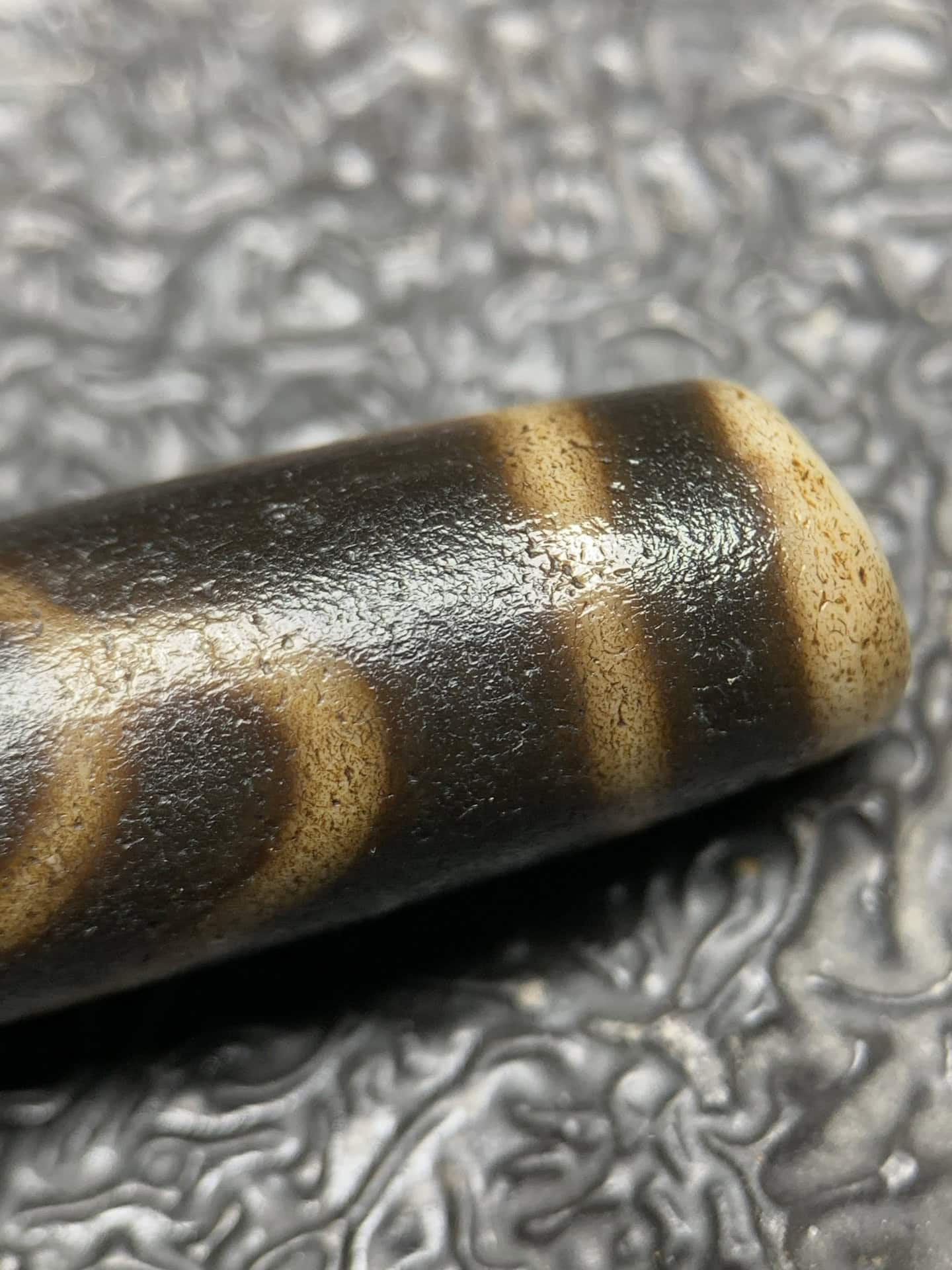 Chinese Natural Agate DZI Beads