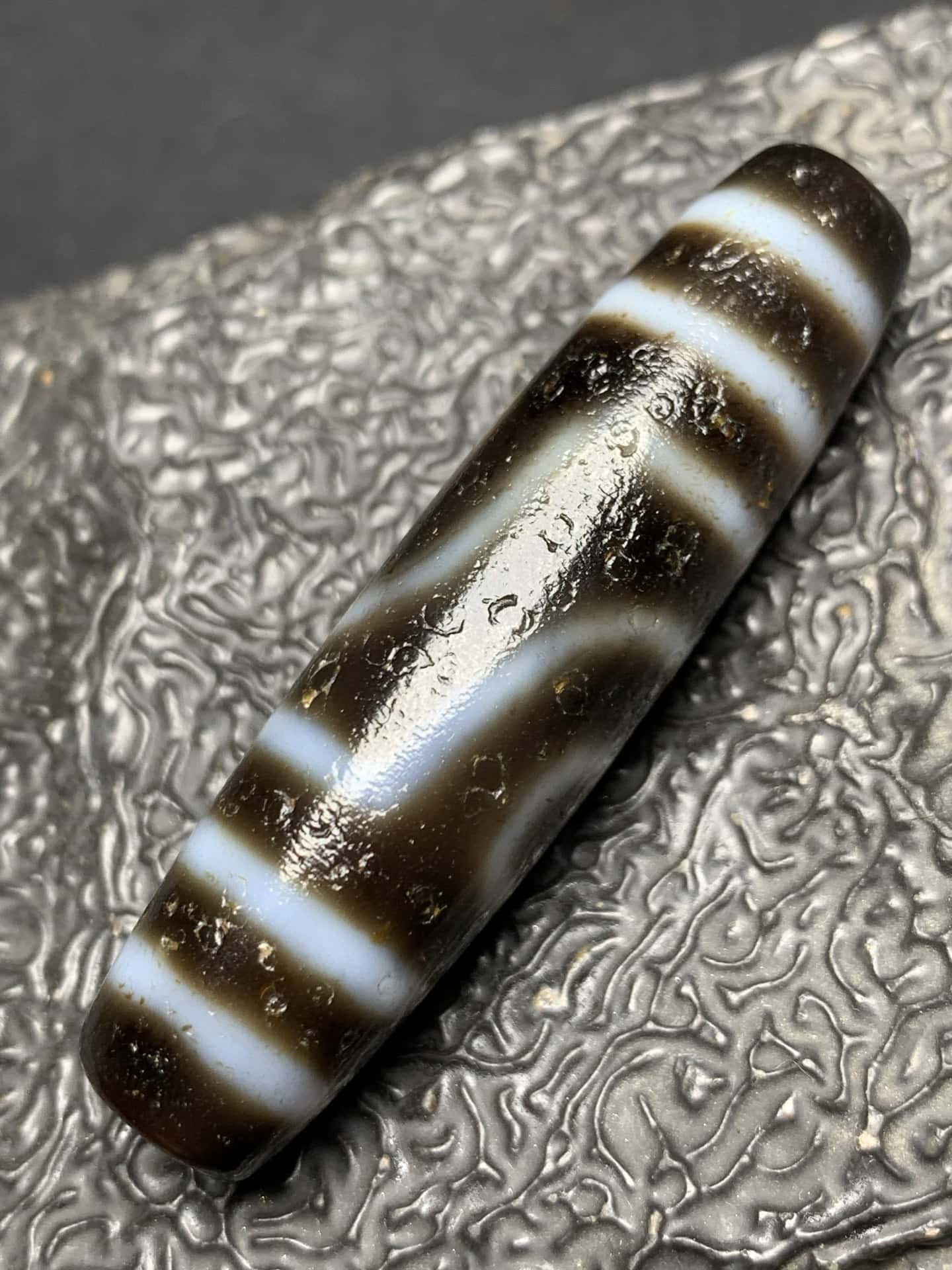 Chinese Natural Agate DZI Beads