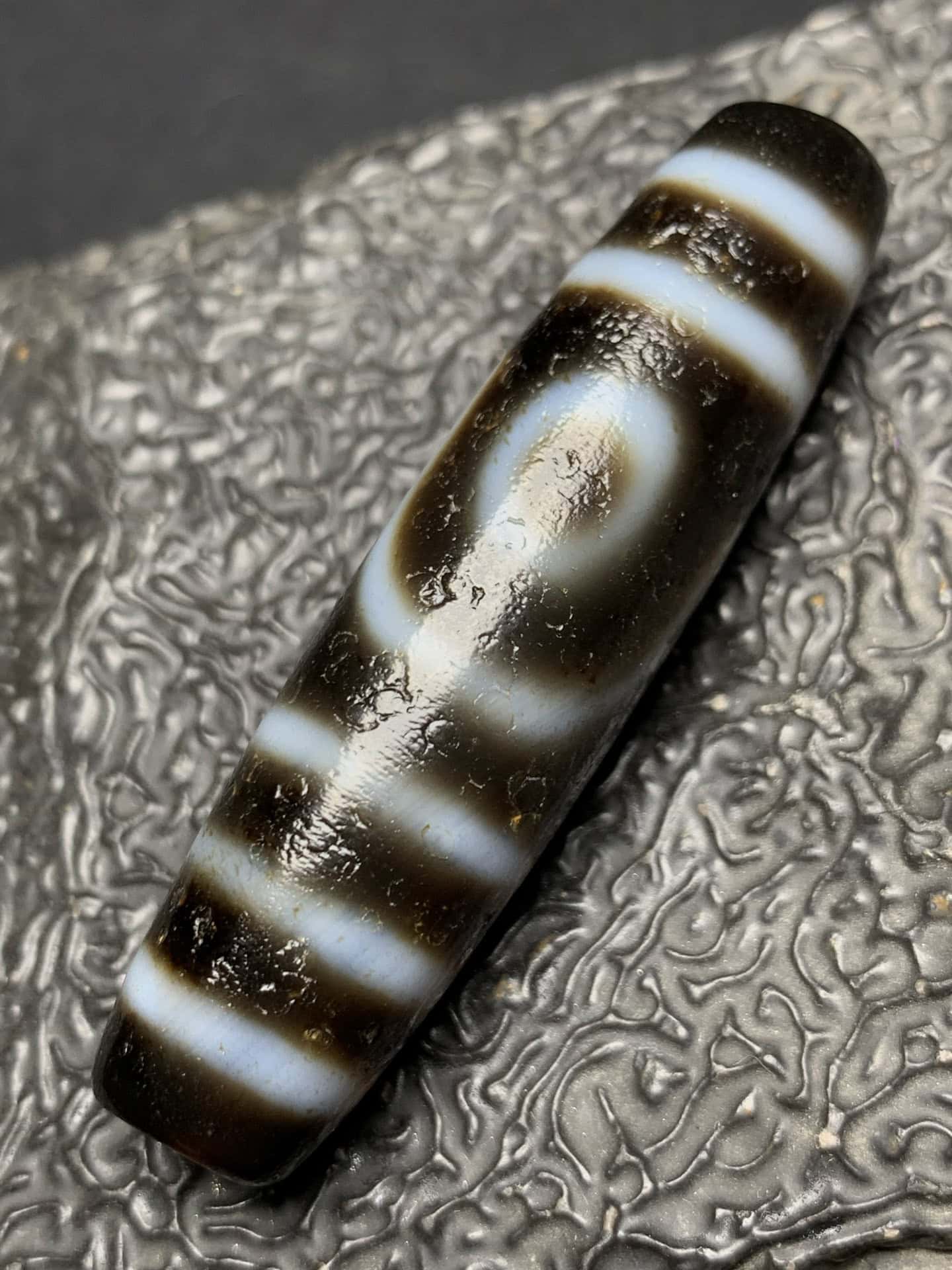 Chinese Natural Agate DZI Beads
